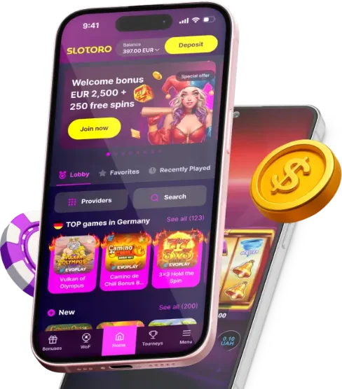 Slotoro Casino aplikacja mobilna